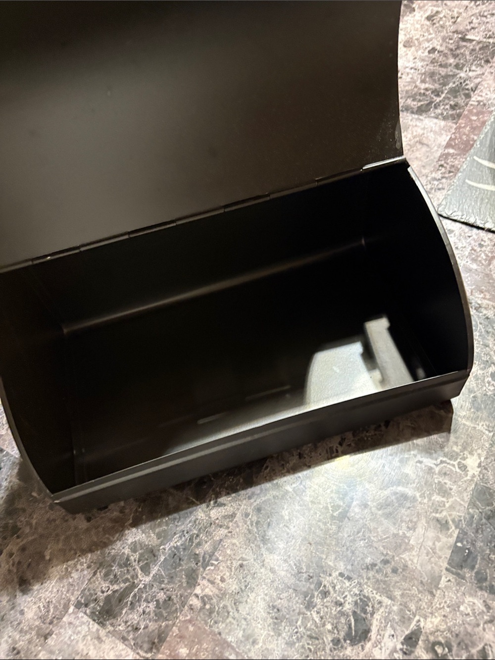 Modern Black 'bread' Bread Box - Picture 3 of 6